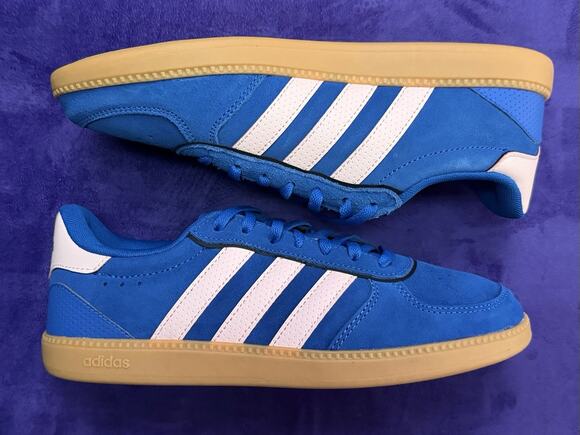 adidas Shoes - Adidas Women's Breaknet Lace-Up Casual Sneakers Blue/Pink Gum Sole Size 8.5
